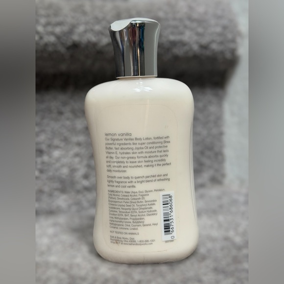 Bath & Body Works Signature Vanillas Lemon Vanilla Body Lotion Discontinued Rare - Picture 2 of 6
